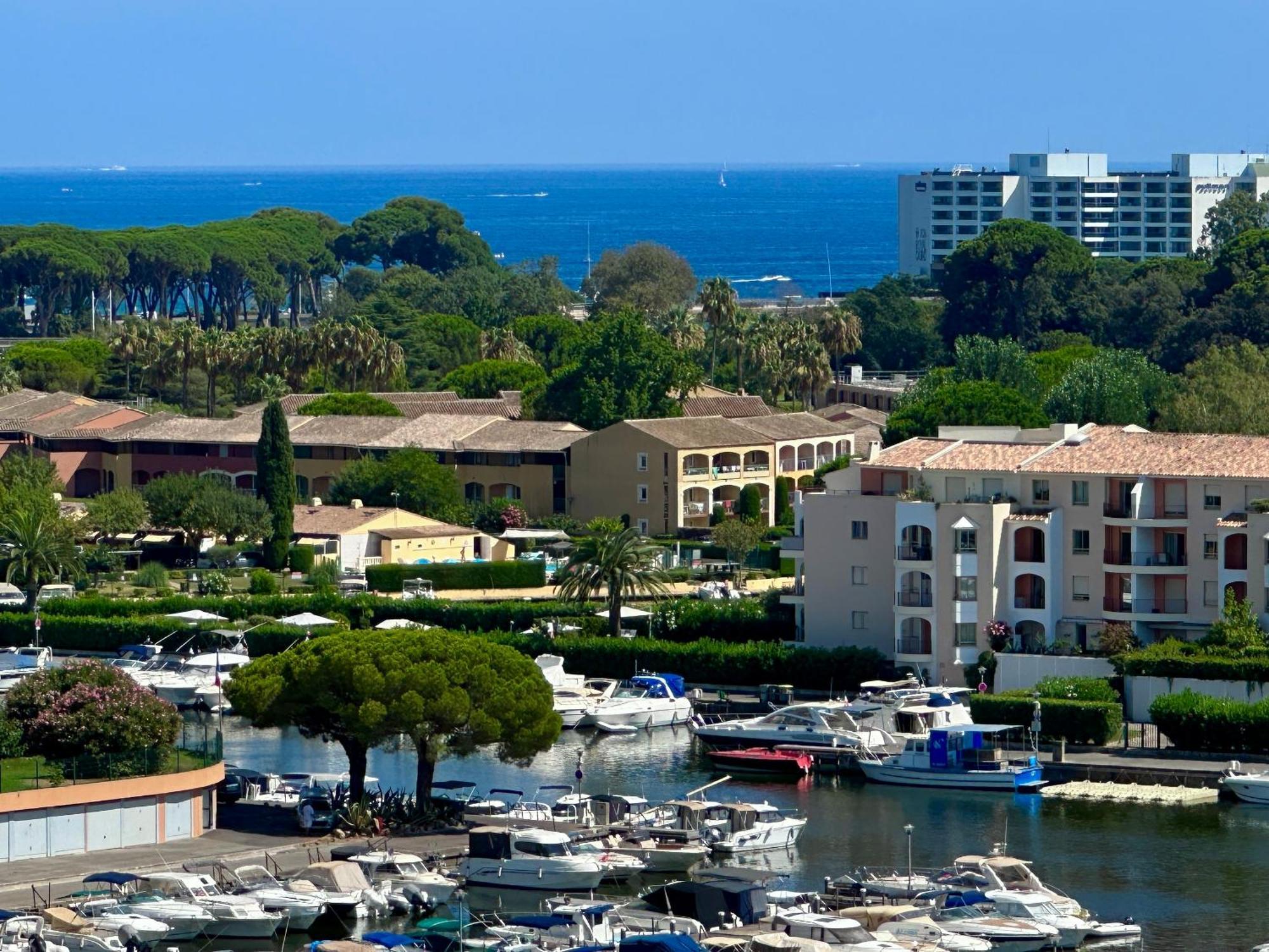 Appartement T3 De Standing Vue Mer Et Marina Mandelieu Eksteriør bilde